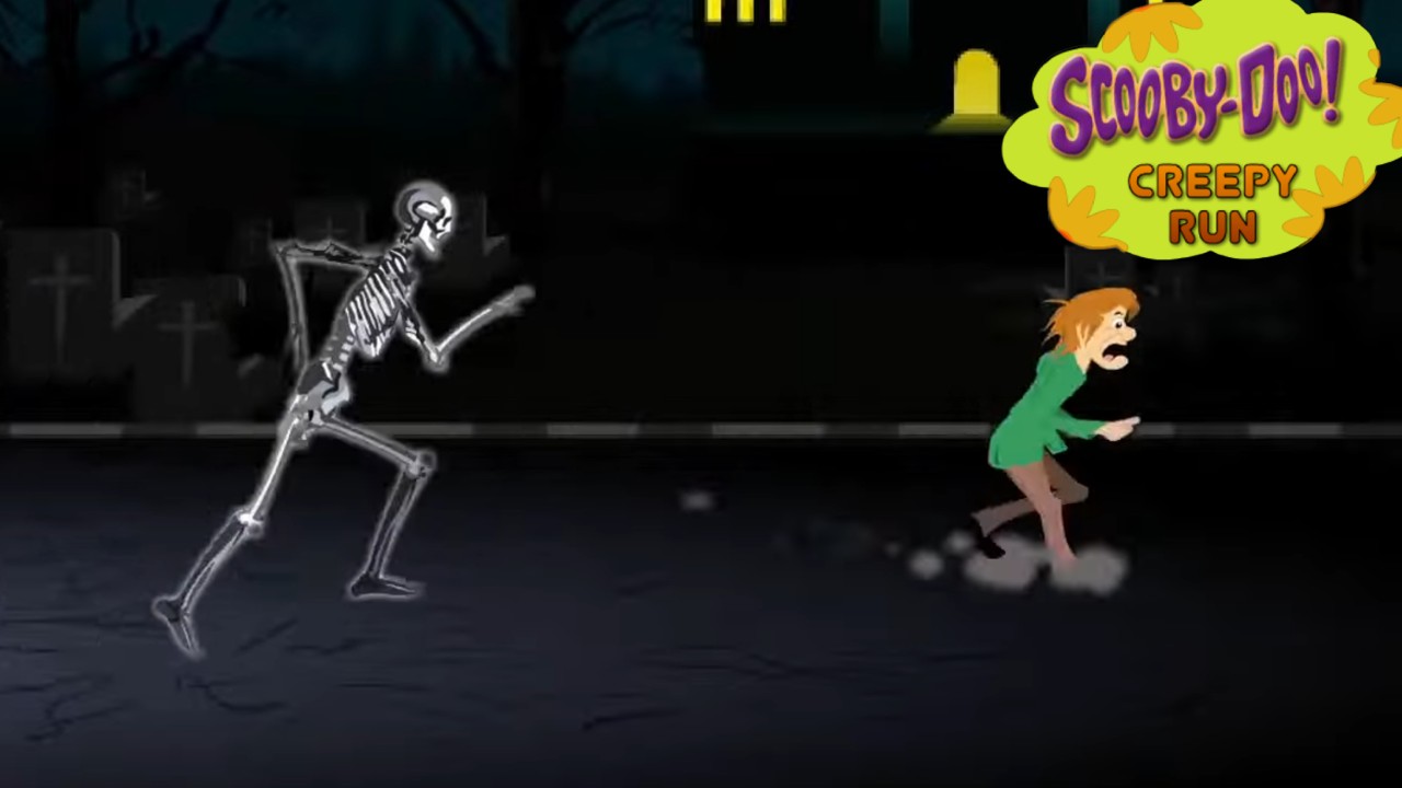 Scooby-Doo Creepy Run meme template blank