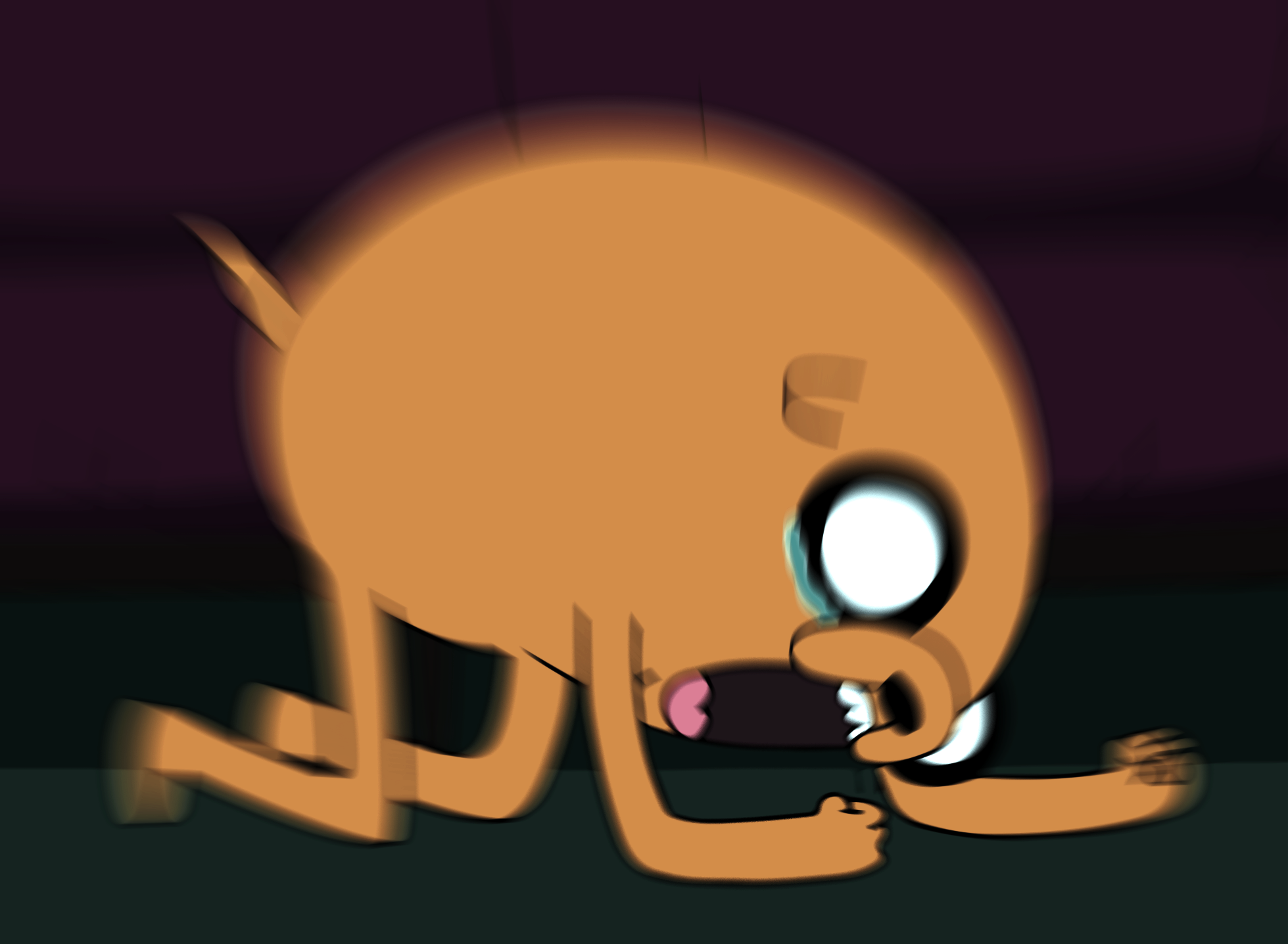 Screaming Jake blur meme template blank - image format