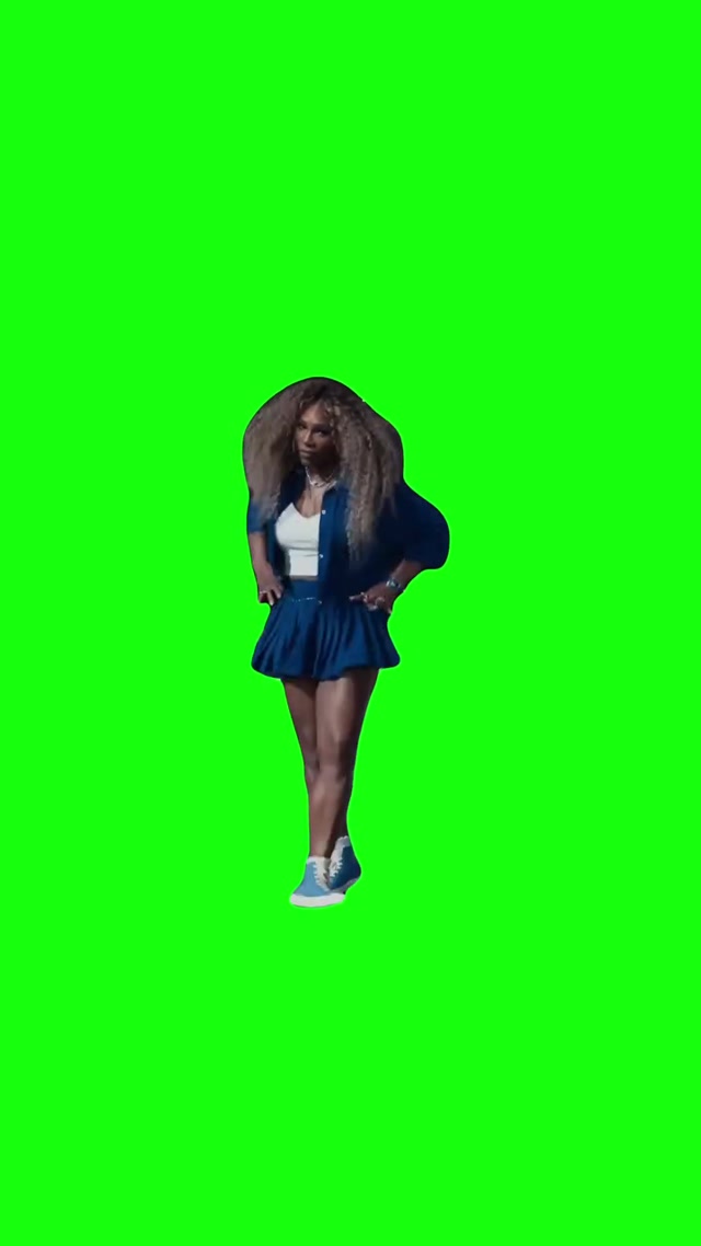 Serena Williams’ Dance at the Super Bowl meme template blank