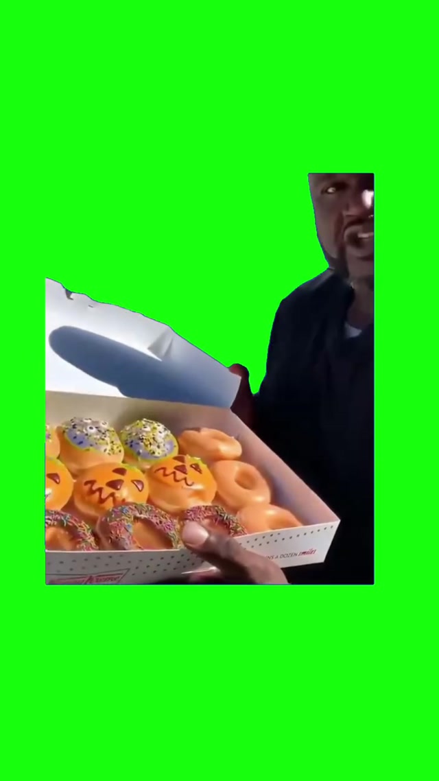 Shaq With Donuts “Jack-o’-Lantern HUWHAHA meme template blank