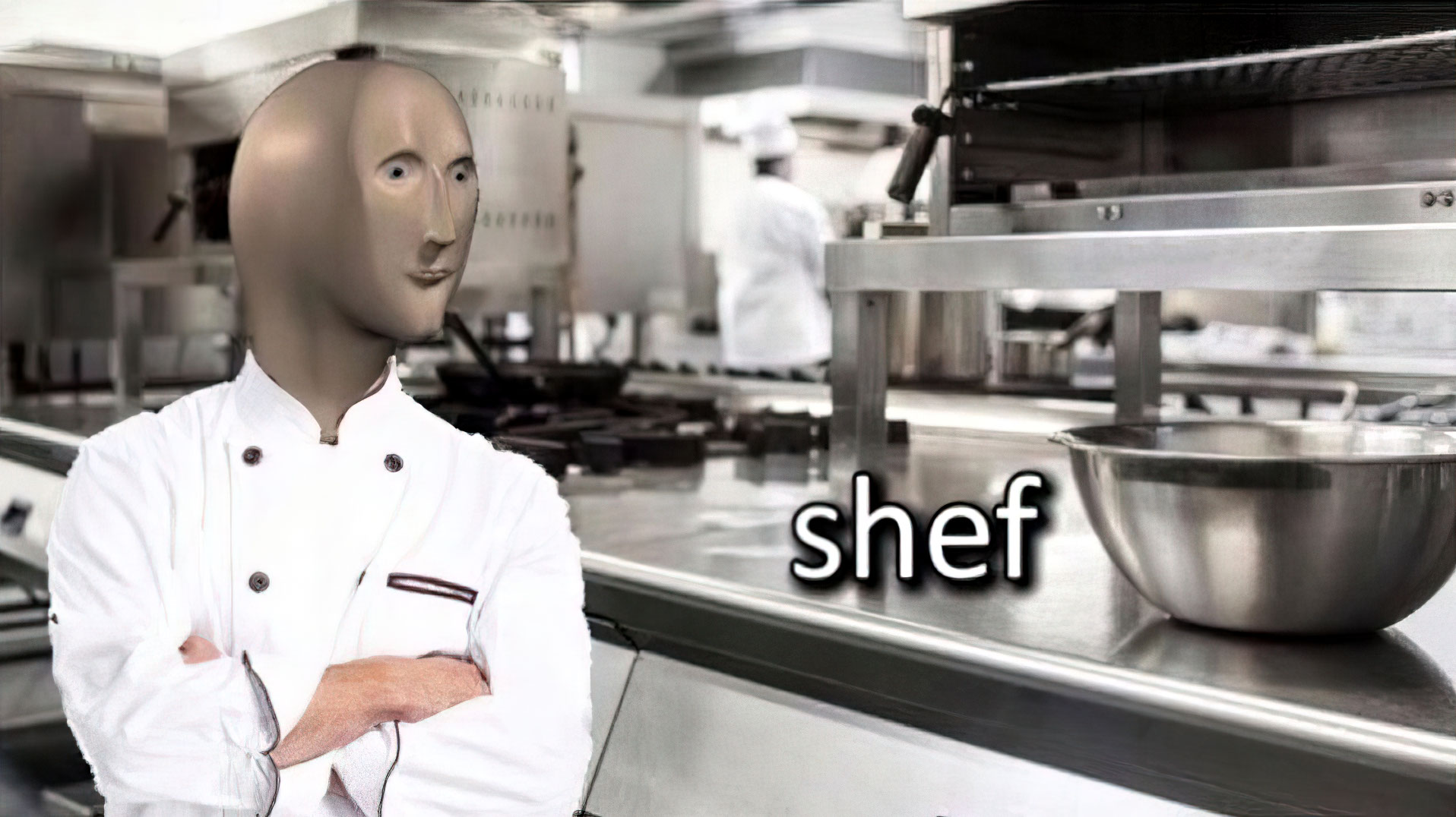 Shef meme template blank - image format
