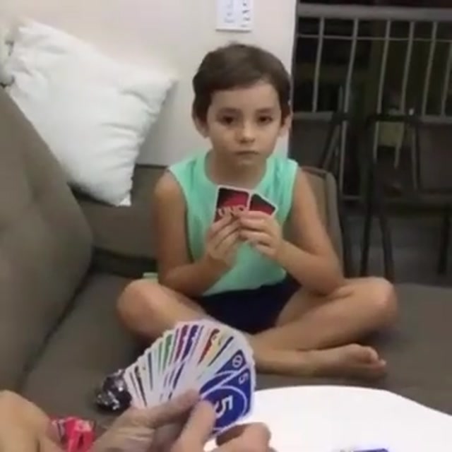 Shocked Uno Kid meme template blank
