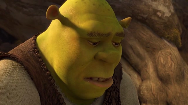 Shrek Crying meme template blank