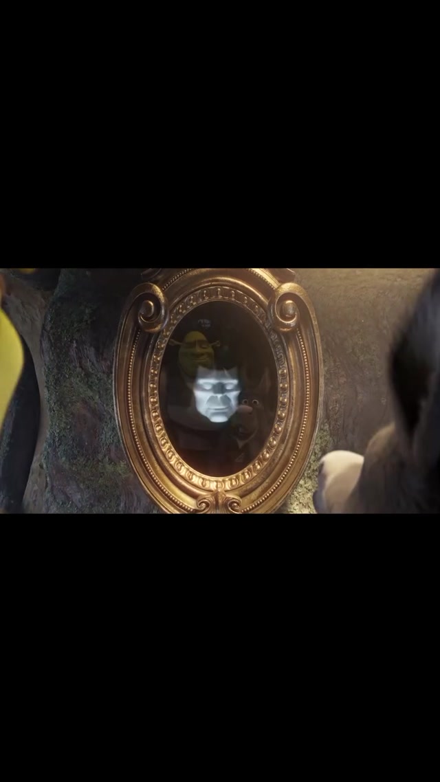 Shrek Mirror meme template blank