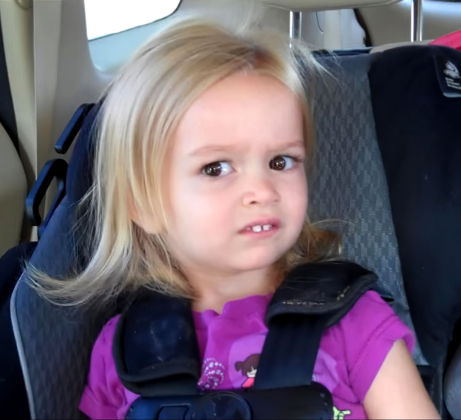 Side-Eyeing Chloe meme template blank - image format