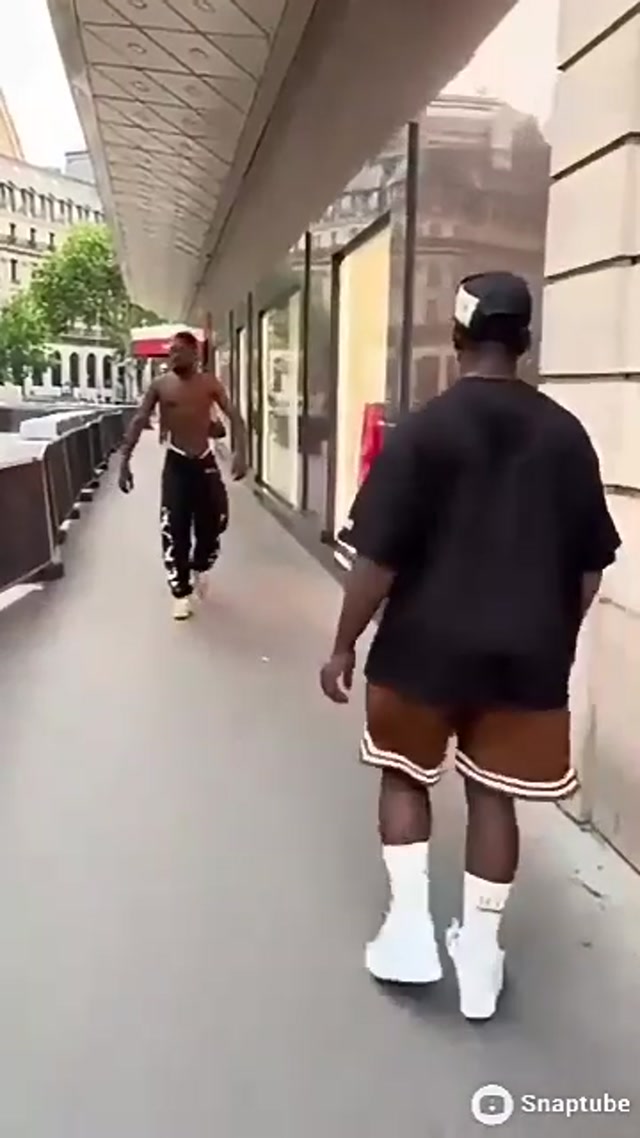 Sidewalk Standoff Flex meme template blank
