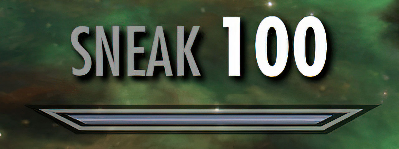 Skyrim Skill Level Up Sneak 100 meme template blank