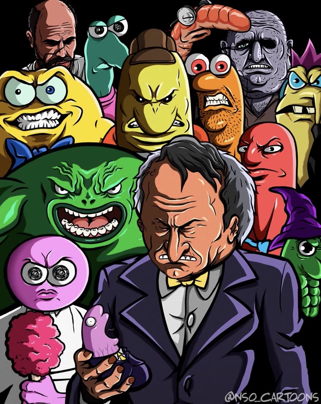 Smiling Friends Boss & Side Characters meme template blank