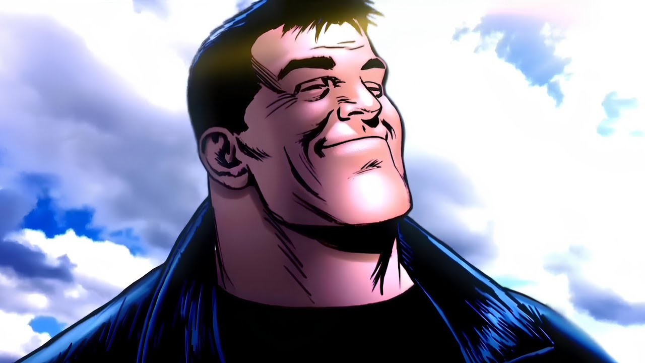 Smug Comic Billy Butcher meme template blank