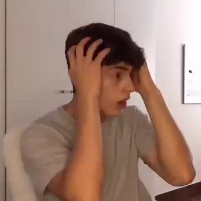 Somebody's Watching Me Wardrobe Scare meme template blank