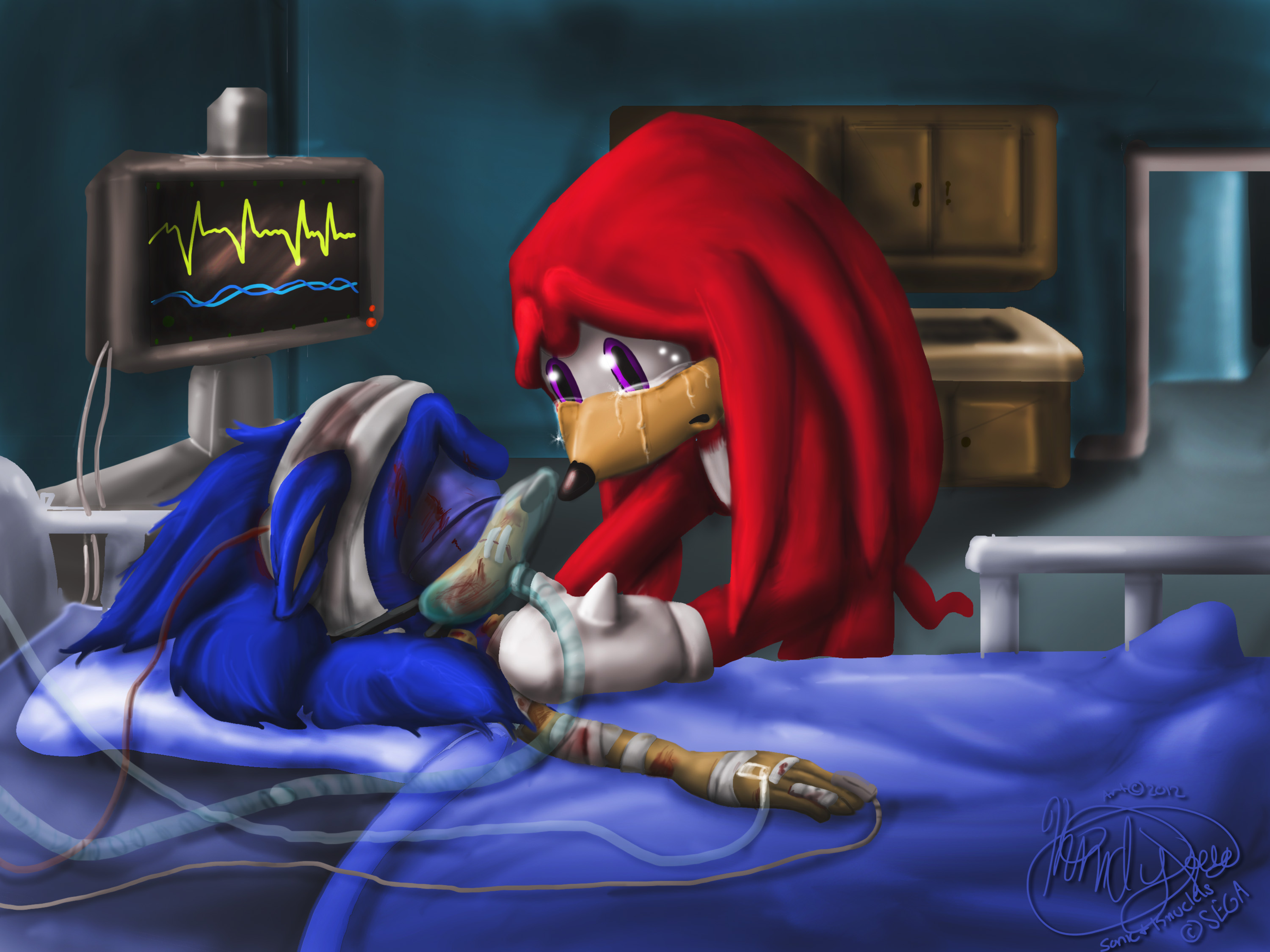Sonic in the Hospital meme template blank - image format