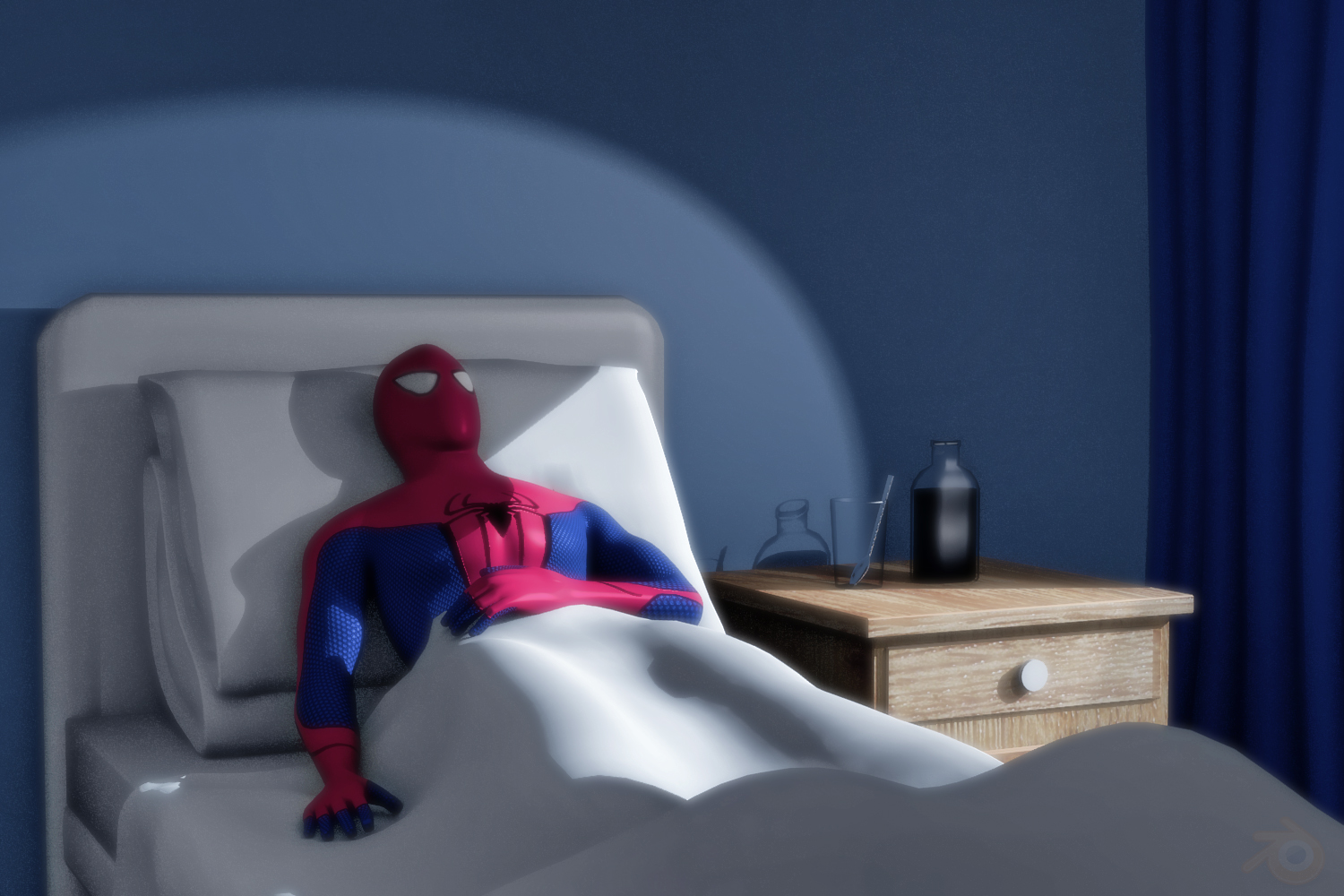 Spider-Man Hospitalized meme template blank - image format