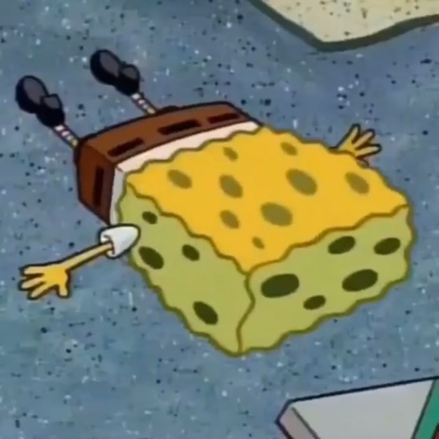 SpongeBob Crying on the Floor meme template blank