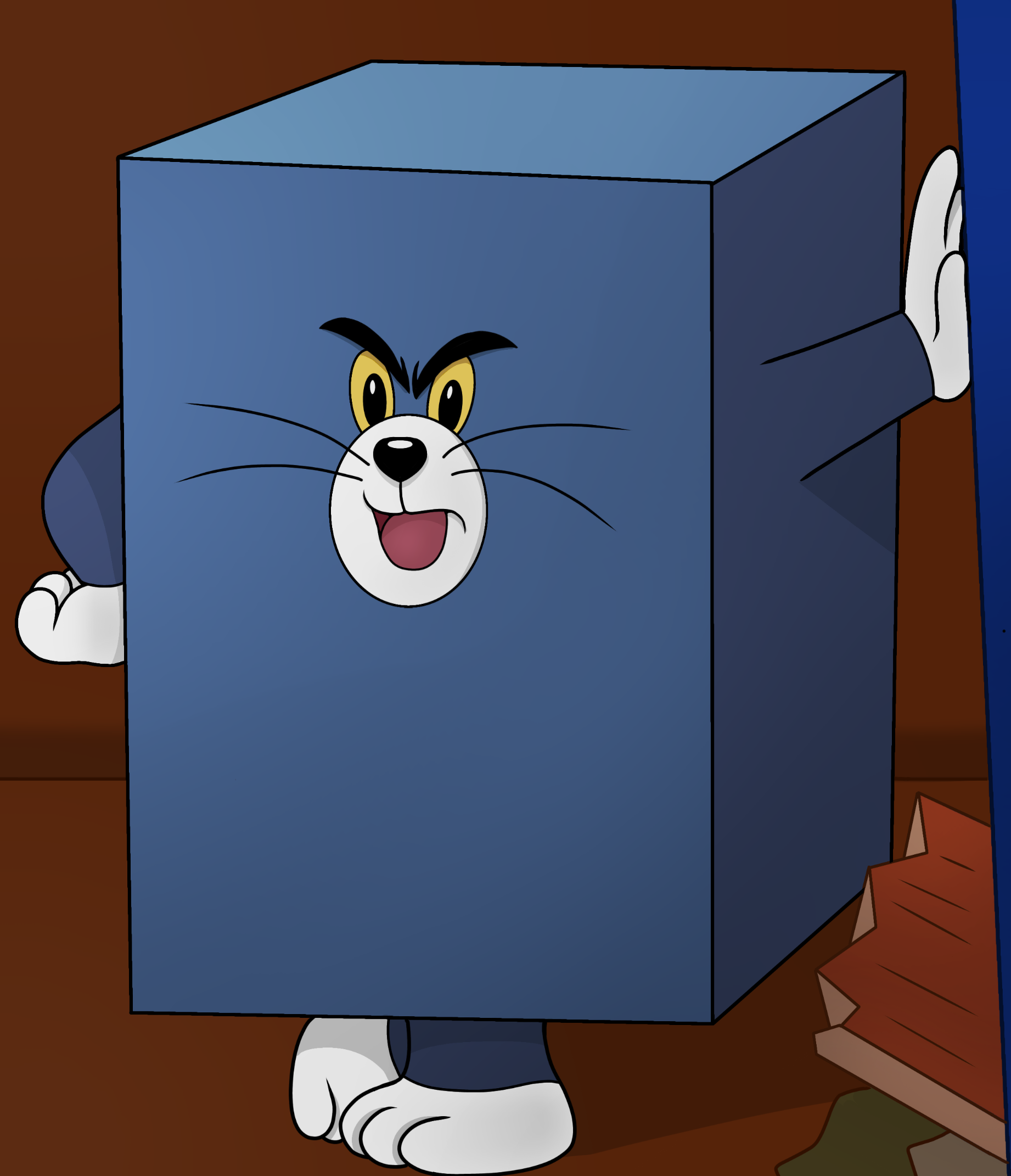 Square Tom meme template blank - image format