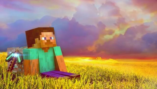 Steve in a field meme template blank