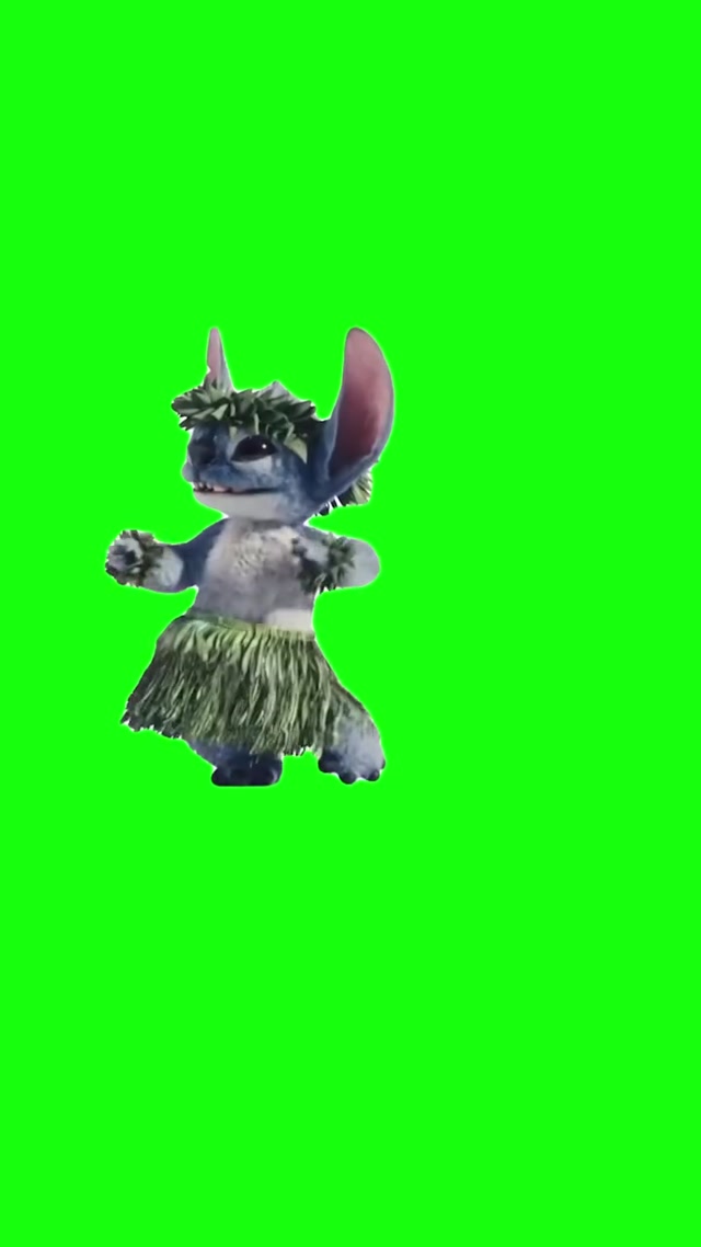 Stitch Losing His Skirt meme template blank