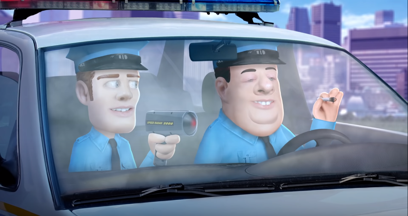Stoned Police meme template blank - image format
