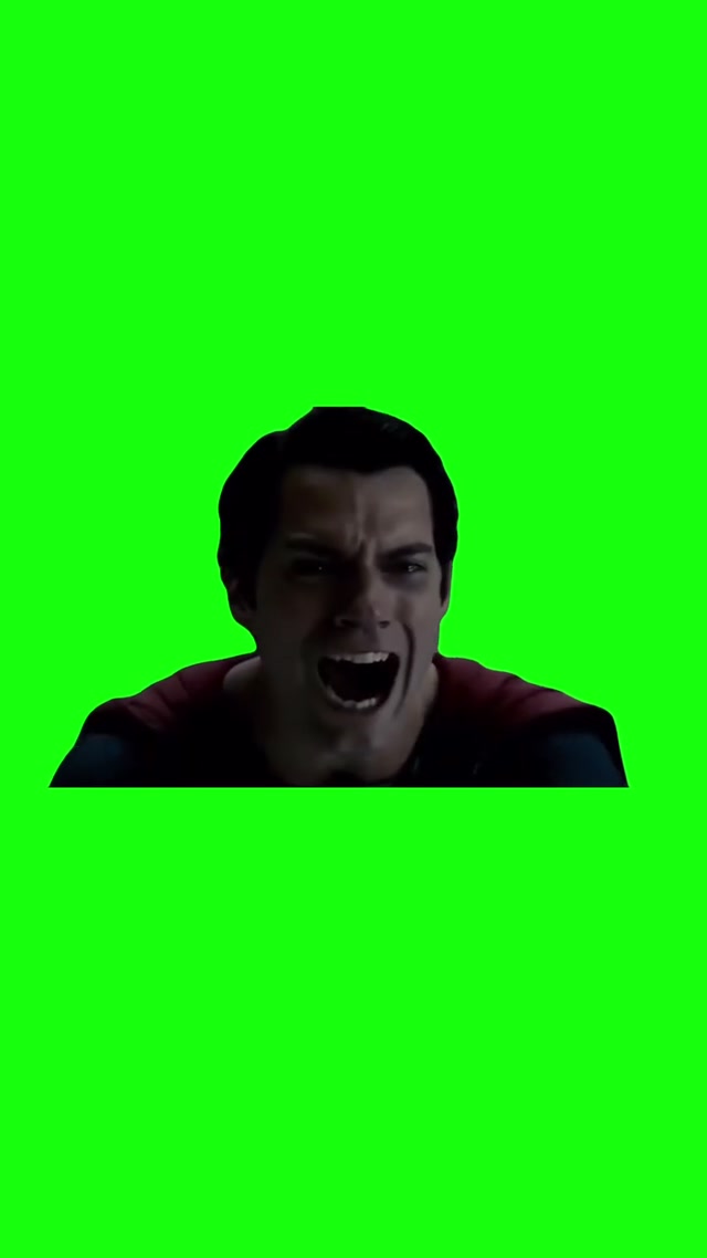 Superman Screaming meme template blank
