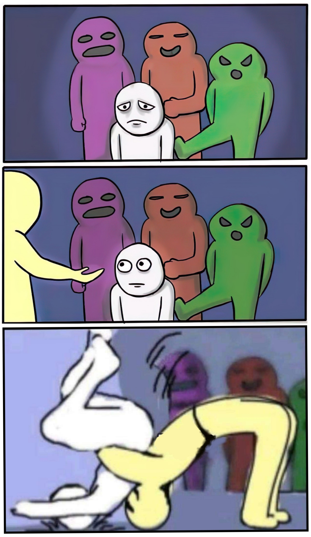 Suplexing the Help meme template blank - image format