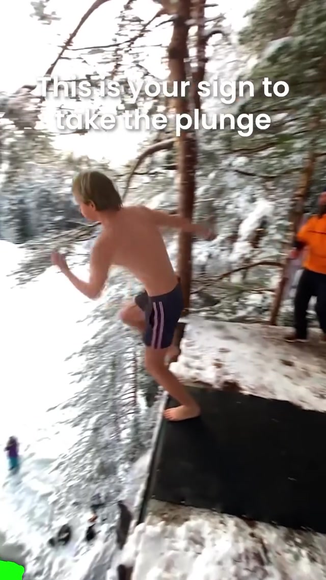 Take the Plunge meme template blank