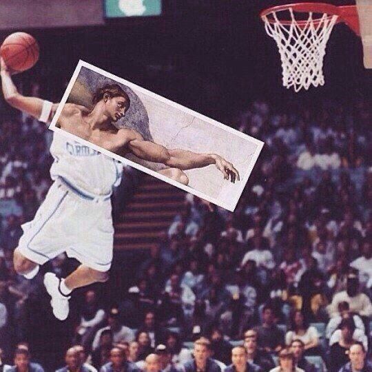 The Artistic Slam Dunk meme template blank
