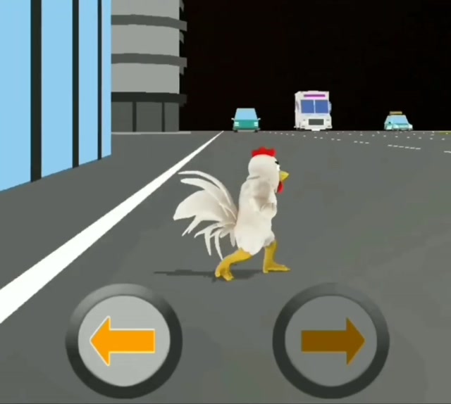 The Buff Chicken Cross meme template variant 1