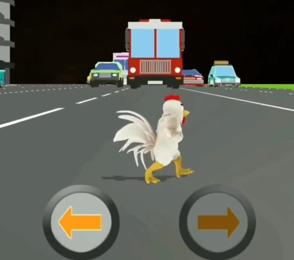 The Buff Chicken Cross meme template blank