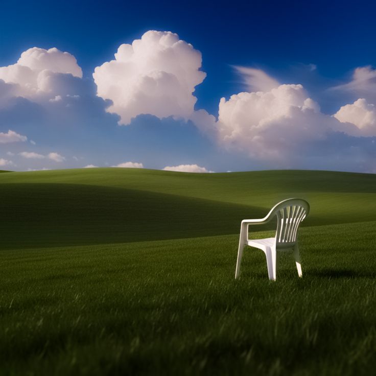 The chair in the Meadows meme template blank