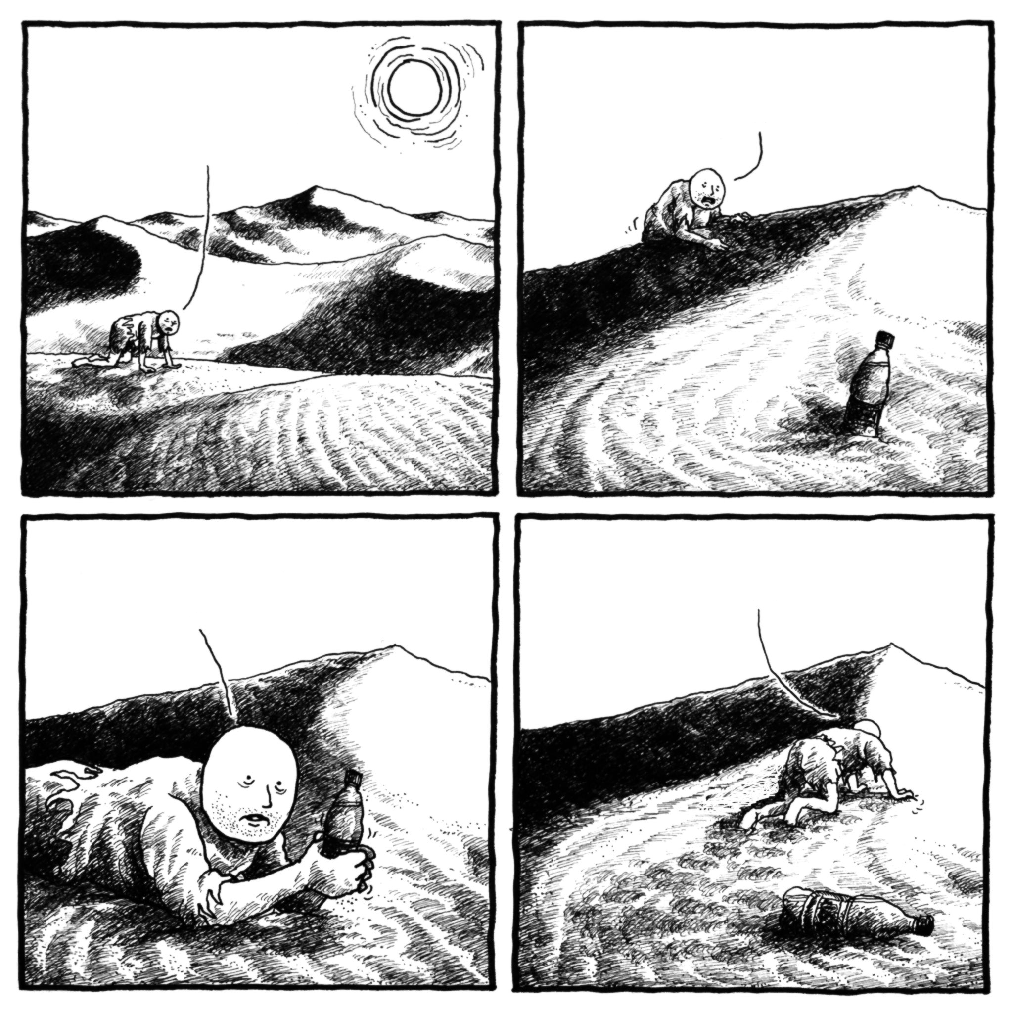 The Desert Mirage meme template blank - image format