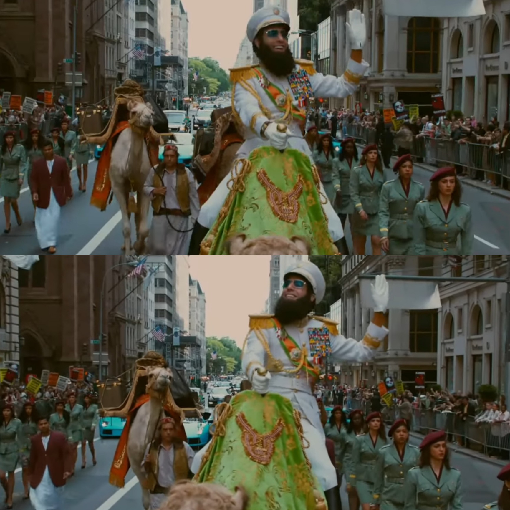 The Dictator Parade meme template blank - image format