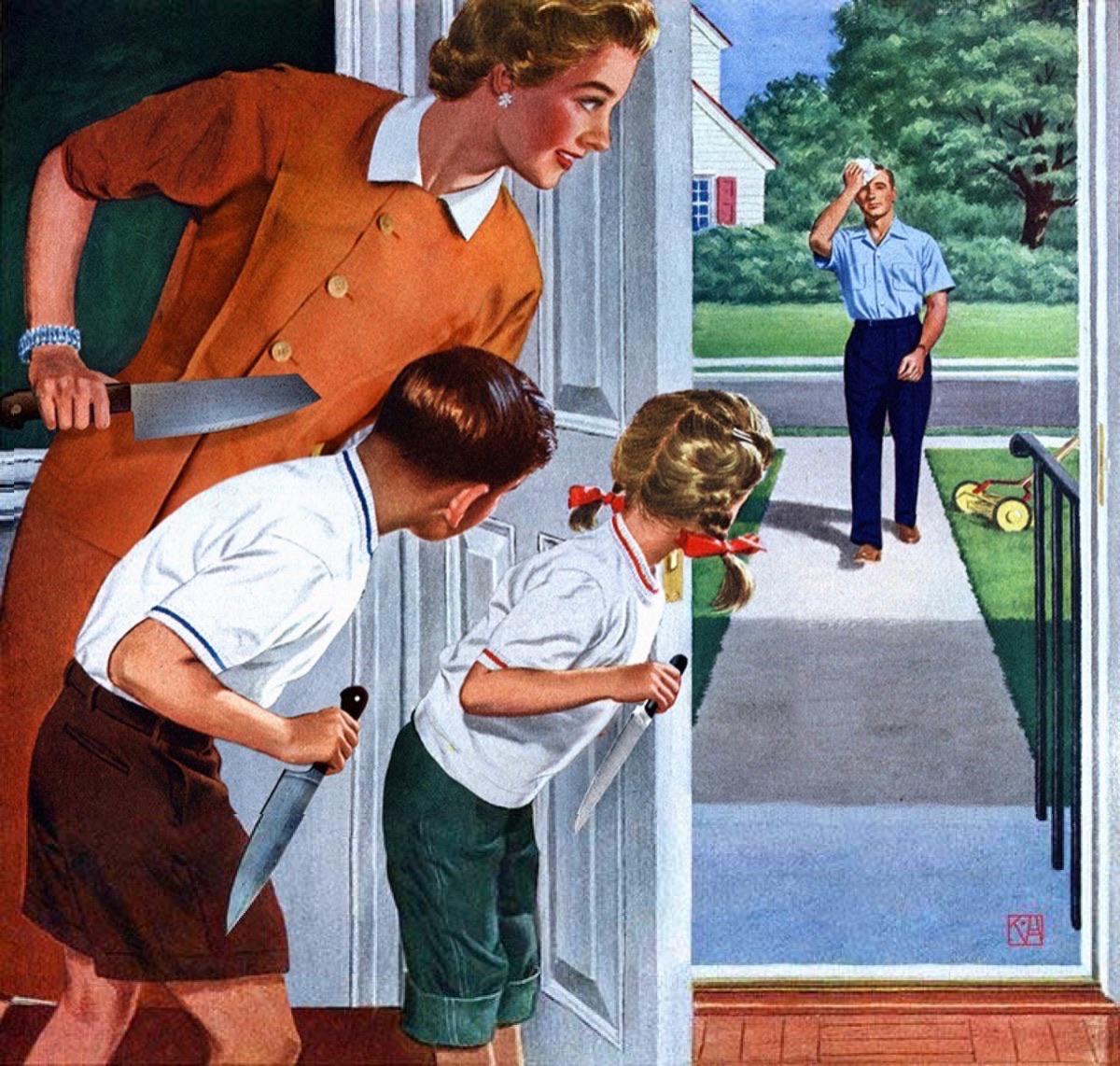 The Family Surprise meme template blank - image format