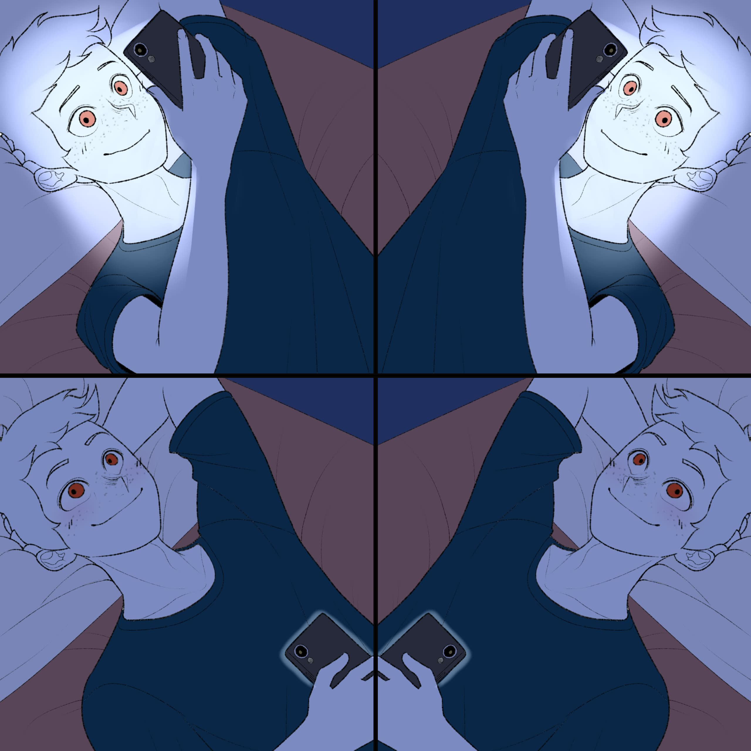 The Four-Way Self-Text meme template blank - image format