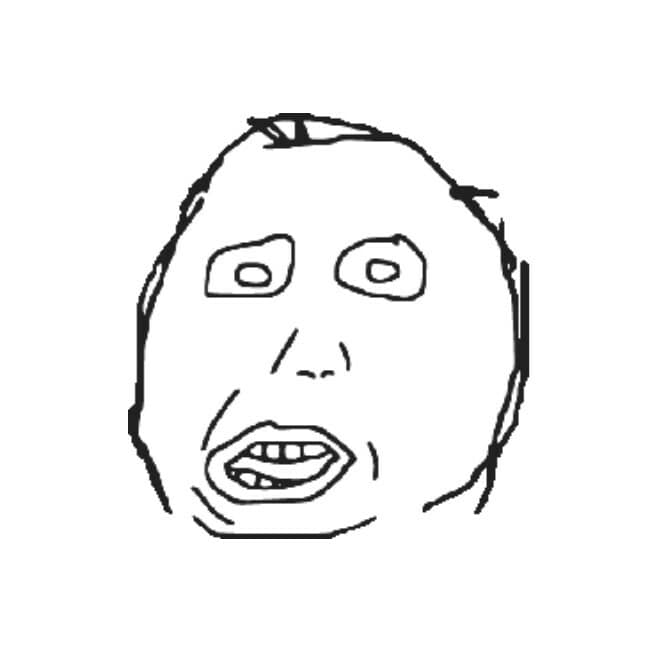 The Inhaling Realization meme template blank