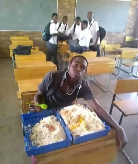 The Massive Classroom Feast meme template blank - image format
