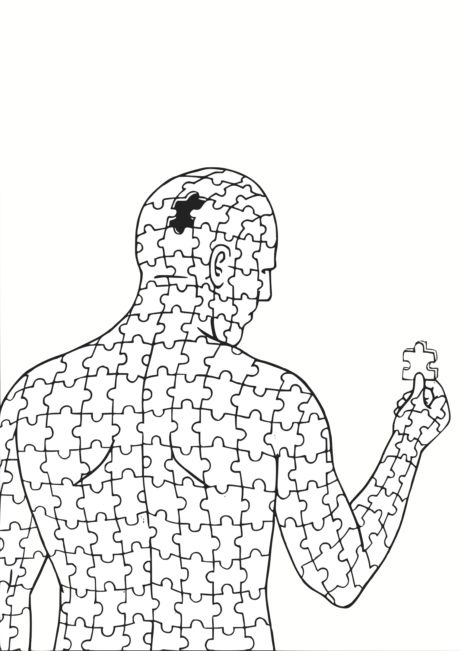 The Missing Piece meme template blank - image format