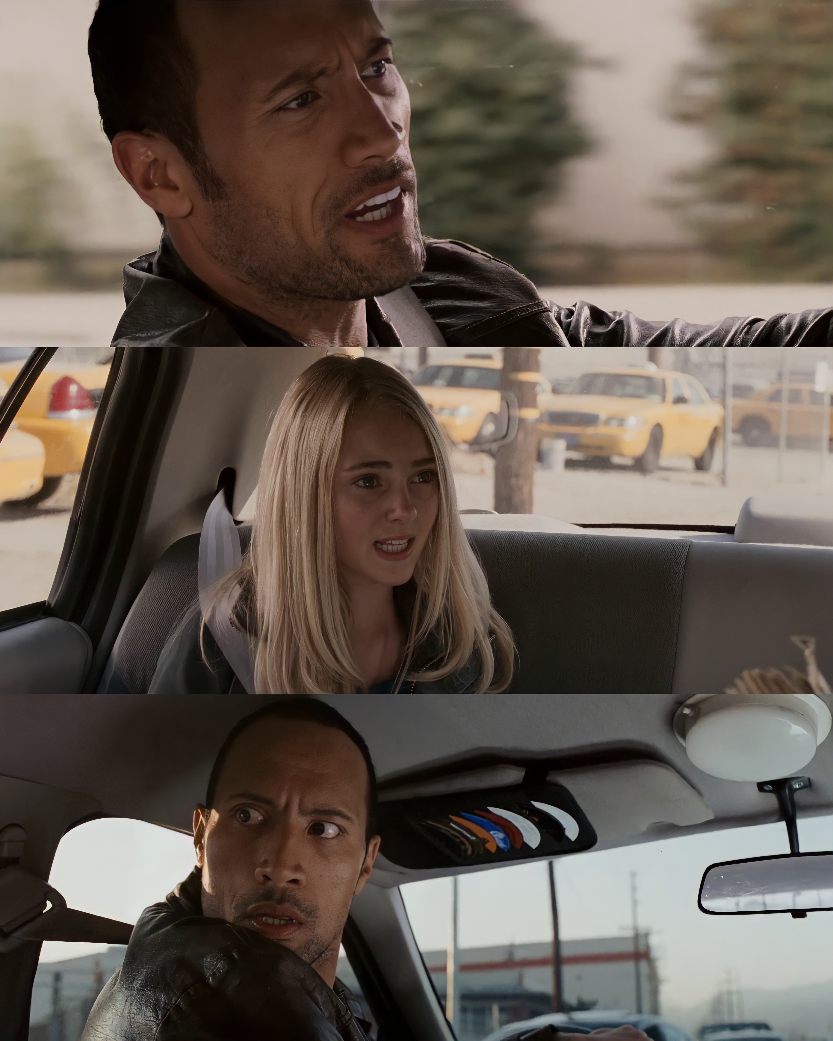 The Rock Driving meme template blank - image format