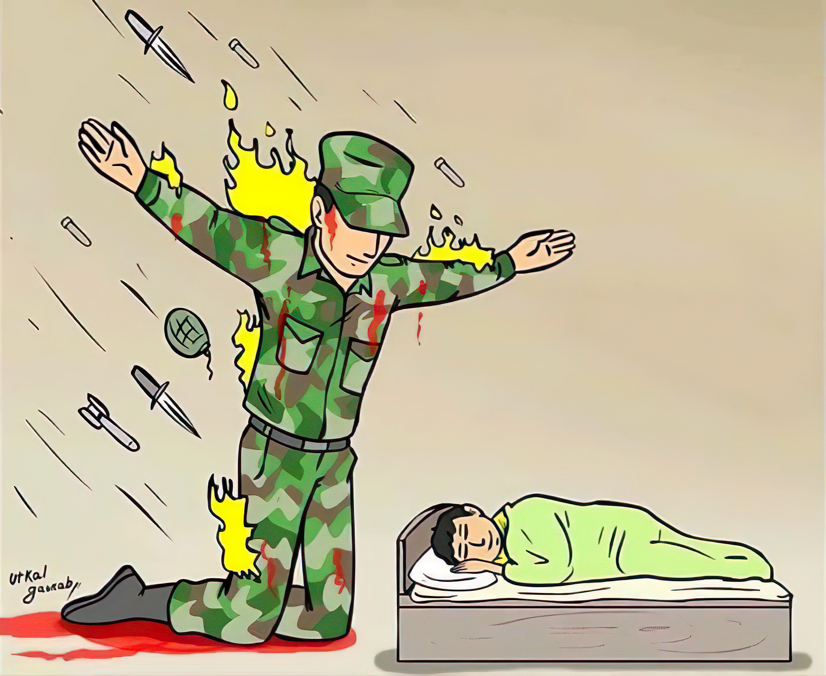 The Silent Protector meme template blank - image format
