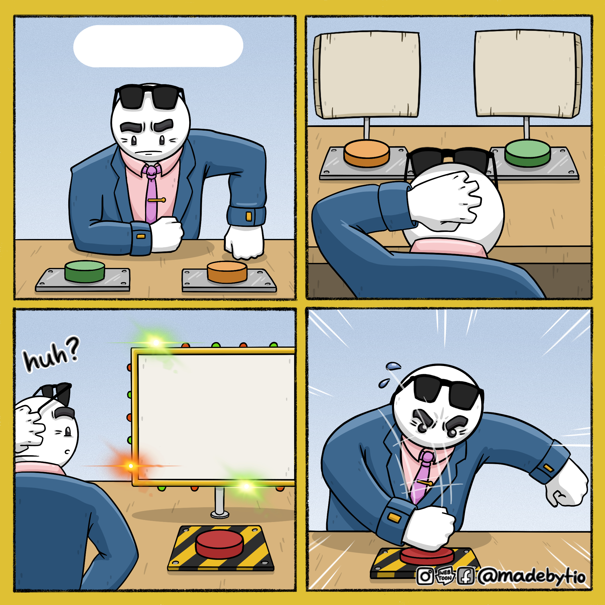 The Third Choice meme template blank - image format
