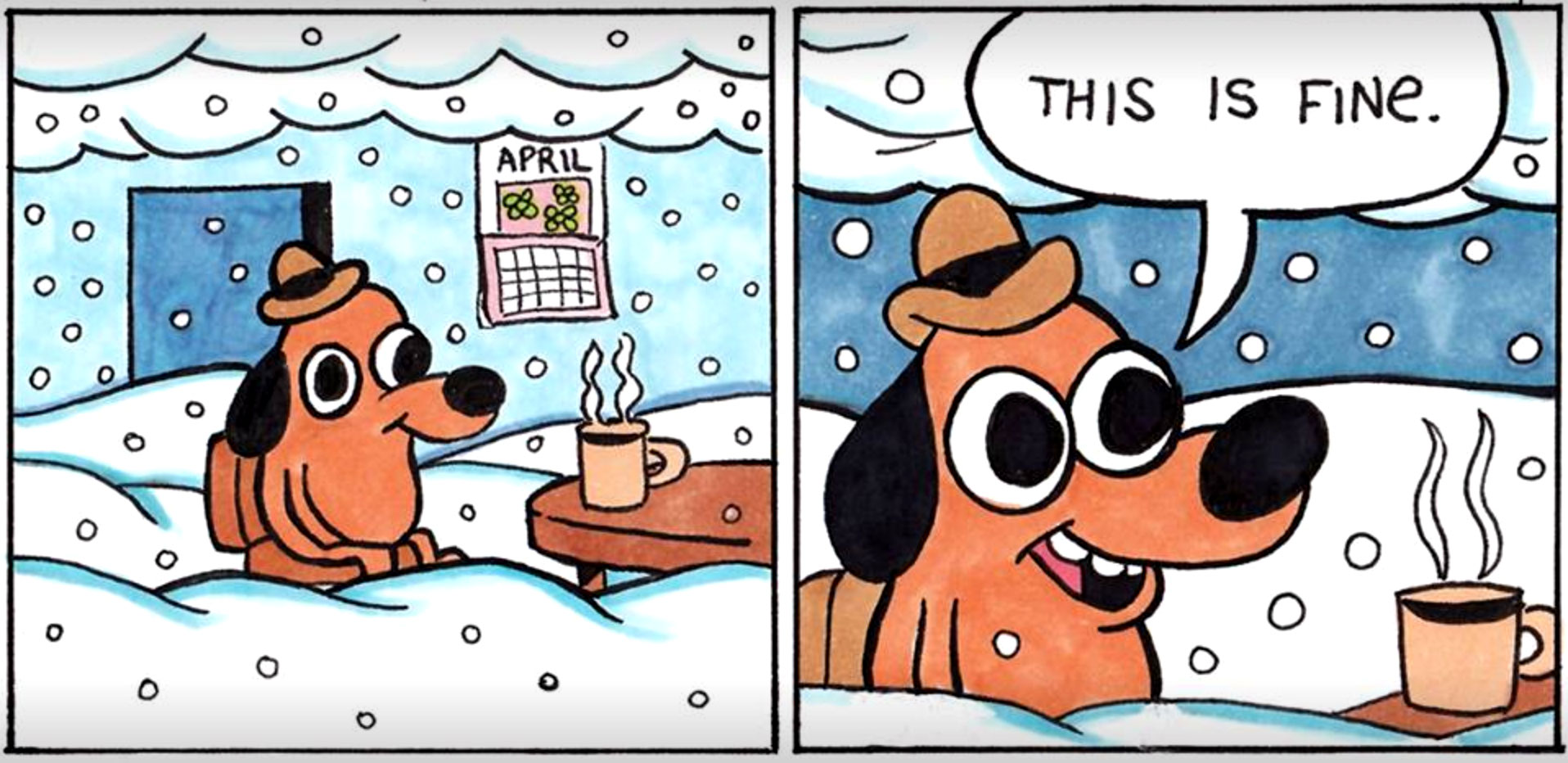 This is Fine Snow meme template blank - image format