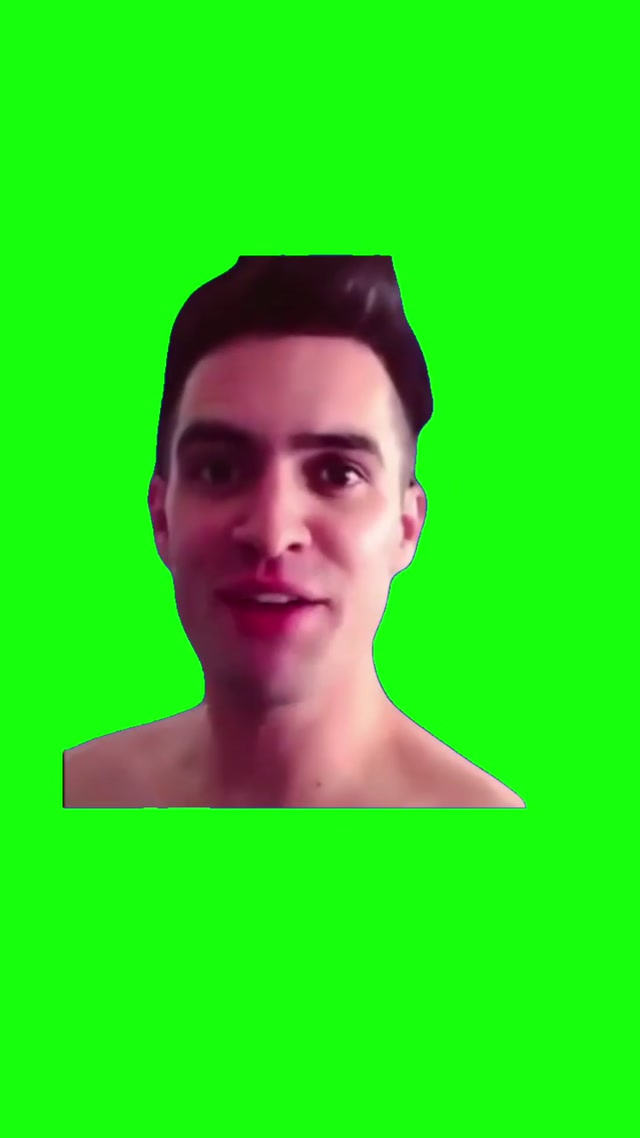 “This Is My First Video on Instagram” Brendon Urie meme template blank