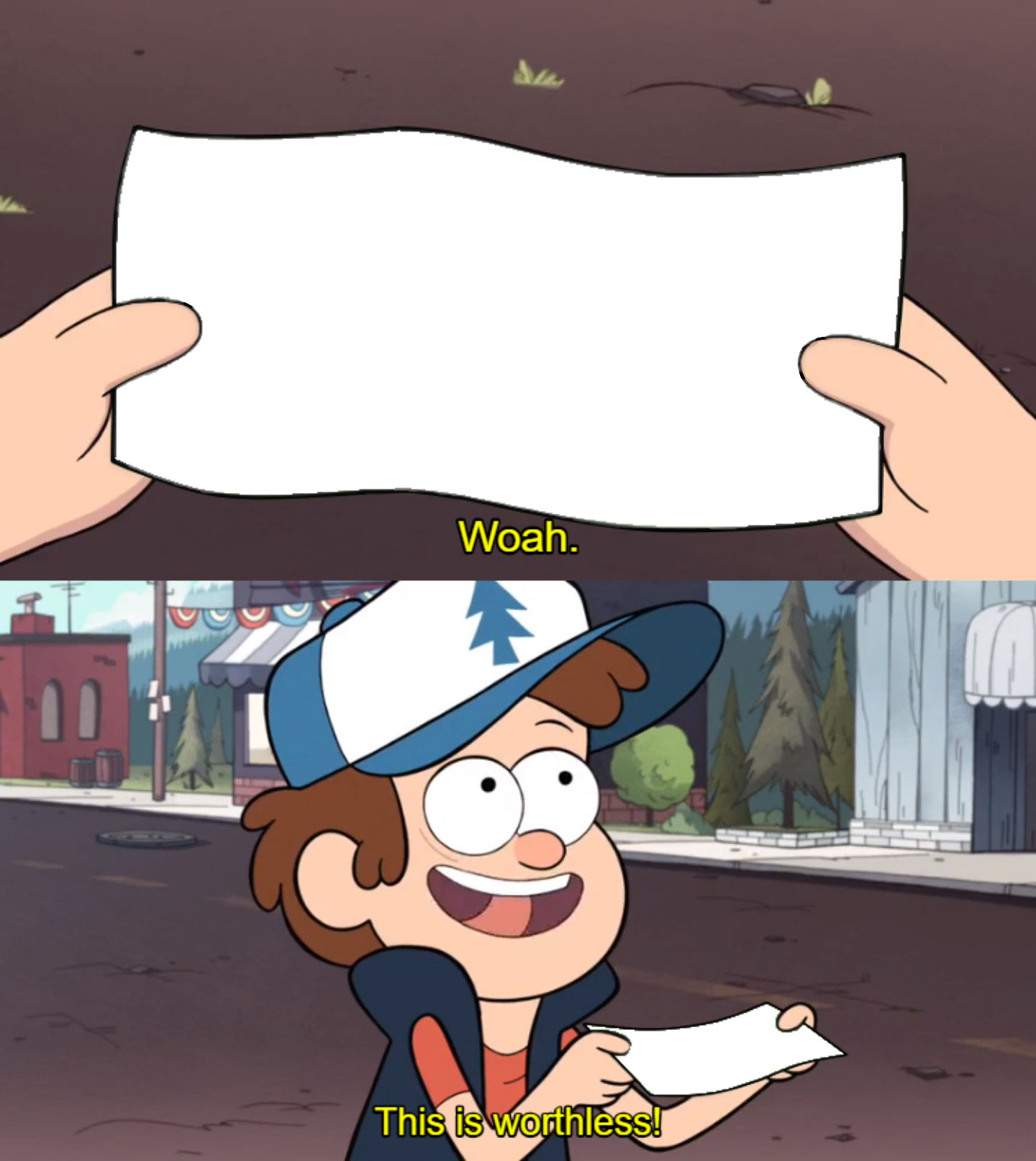 This is Worthless meme template blank - image format