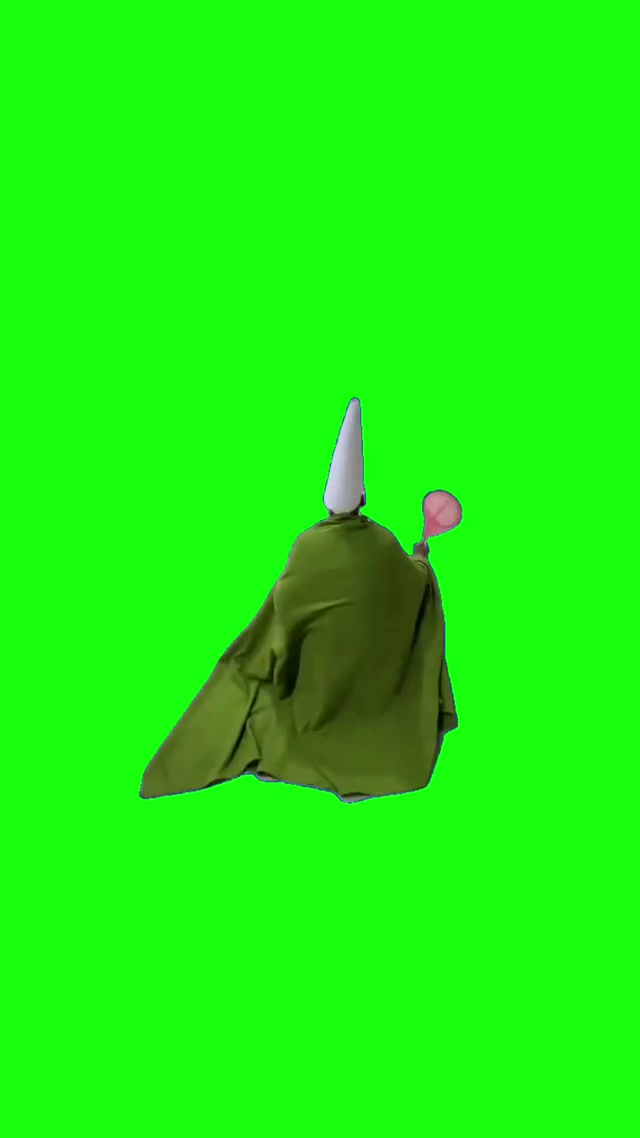 Tiny Green Wizard meme template blank