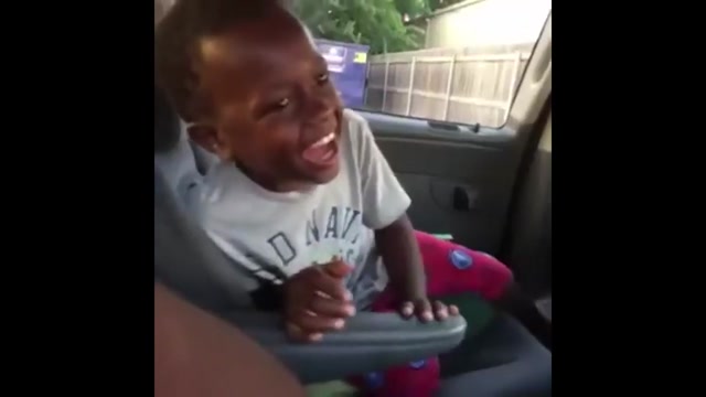 Toddler’s Manic Car Laugh meme template variant 1
