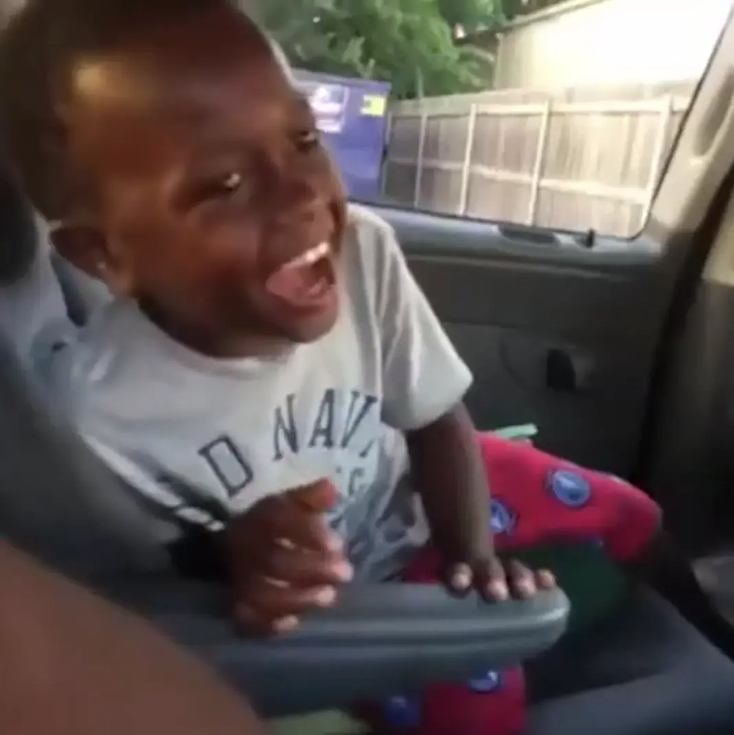 Toddler’s Manic Car Laugh meme template blank