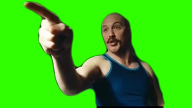 Tom Hardy Bronson Finger Point meme template blank