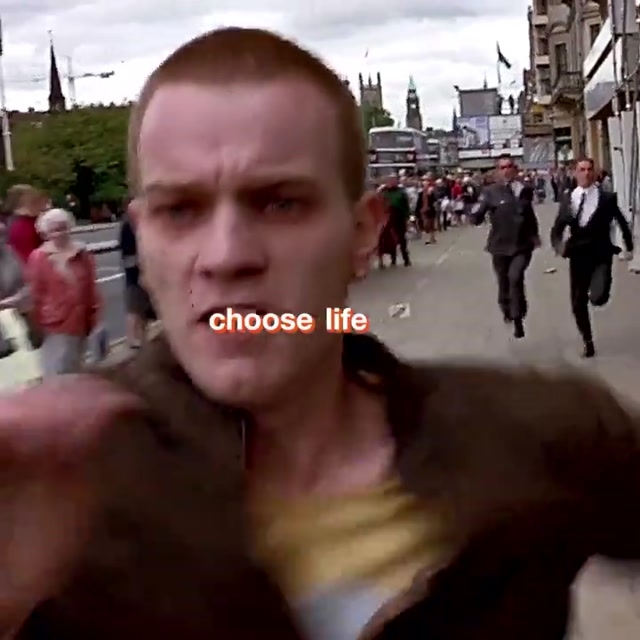 Trainspotting Choose Life meme template blank