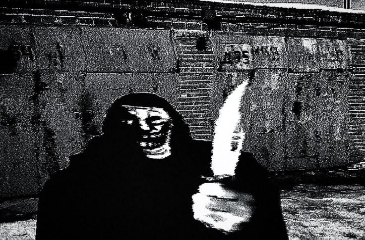 Trollge with Knife meme template blank