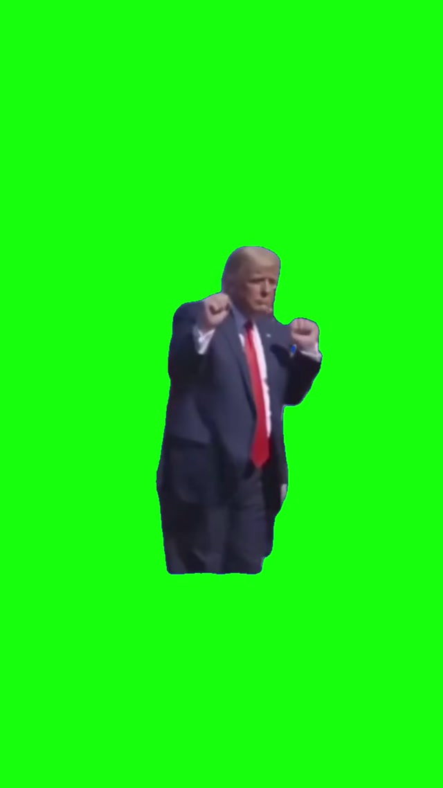 Trump Macarena meme template blank