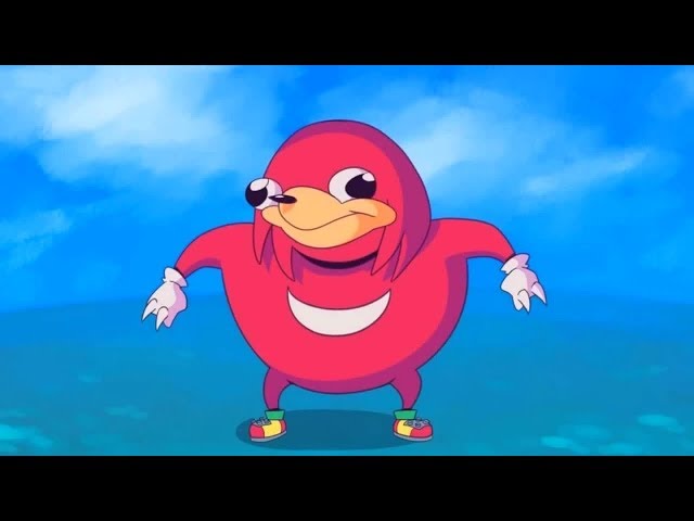 Ugandan Knuckles meme template blank