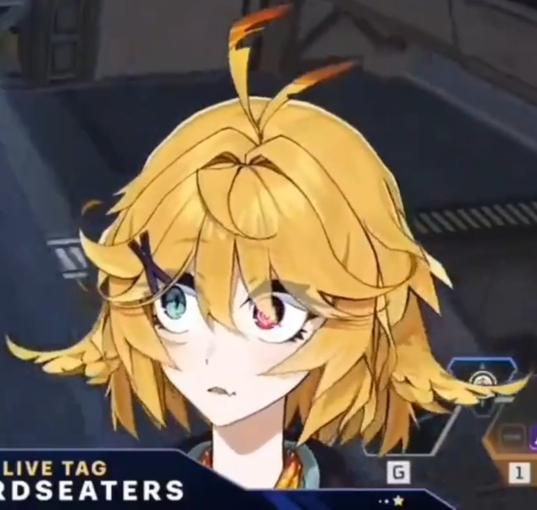 VTuber Staring Eye-Track Glitch meme template blank - image format